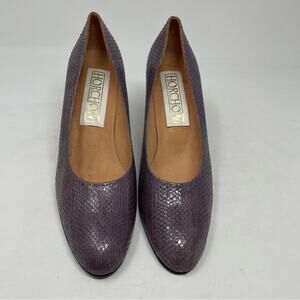 Horchow Purple Vintage  3" Heels 9.5 (runs narrow)